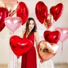 Heart Foil Balloons Pack of 24, Heart Balloons Wedding Red