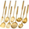 Gold Kitchen Utensils Set, Standcn 9 PCS 304 Stainless Steel