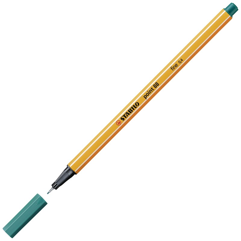 Stabilo 718702 0.4 mm Point 88 Felt-Tip Pen - Turquoise