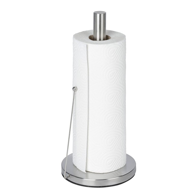 Wenko Kitchen roll Holder Clayton, Stainless_Steel Silver, 15 x 15