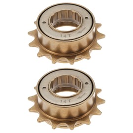 SING F LTD 2PCS 14T Bicycle Single Speed Flywheel Sprocket 34mm Thread Bicycle Flywheel fits BMX Bikes with 10mm Axles and Suitable for Mountain Road Bicycle Folding Bicycle