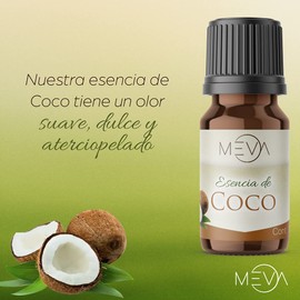 MEVA Esencias para Difusores y Humidificadores de Aromas 5ml Varios Aromas para Elegir (Coco)