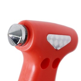 OCC MOTOR SPORT Emergency Hammer Glass Breaker with Short Safety Belt Red