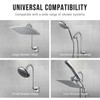 G-Promise All Metal 12-Inch S Shaped Shower Arm with Flange