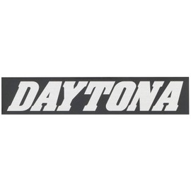 Daytona Motorcycle Sticker Brand Logo Daytona Square 5.9 x 1.2 inches (150 x 30 mm) Black/Silver Letters 21276