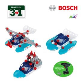 Theo Klein 8794 Bosch 3-in-1 Construction Set Watercraft Team | For Building Various Watercraft | Construction Plans for 3 Models | Toy for Children from 3 Years, 5 x 22 x 12 cm