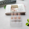 24Pcs Summer Press on Short Square Toenails,YIHONGYAN Nude Fake Toenails