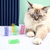 20Pcs Cat Spring Toys Cat Creative Toys Plastic Cat Toy