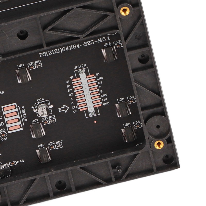 LED Matrix Panel 4096 RGB LEDs Full Color Adjustable Brightness