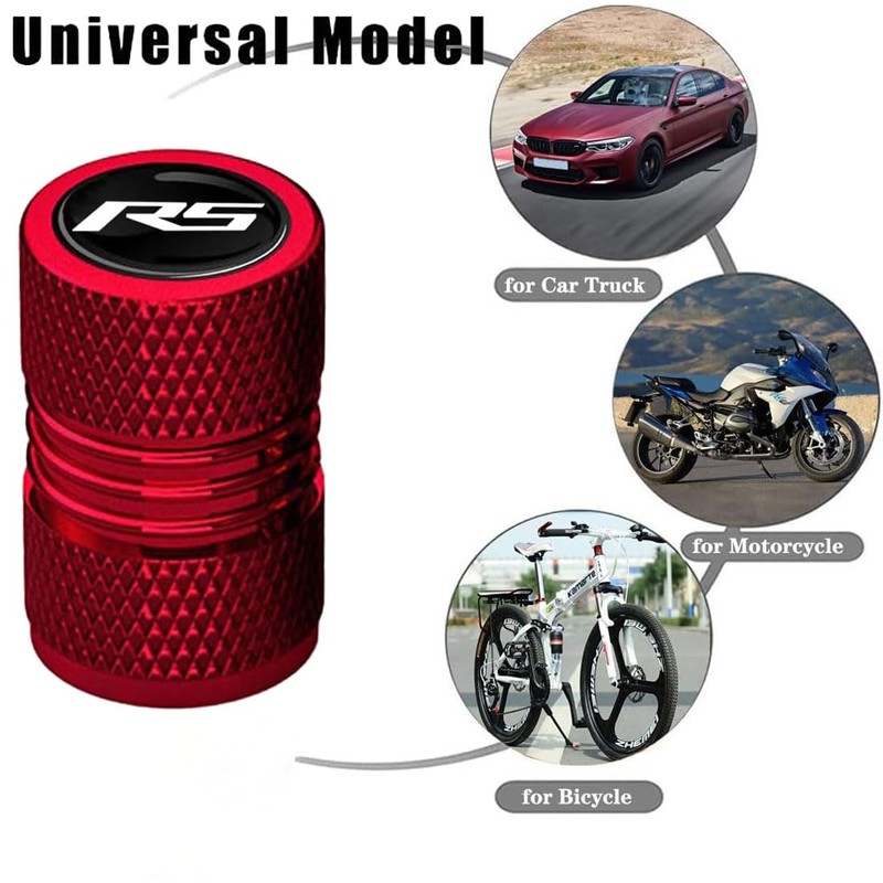 4 Pack Tire Valve Stem Caps Cover Compatible with Chevy