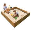 ABORON Kids Sand Boxes with Excavator Sandboxes with Covers Corner