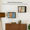 BUTUNITA Floating Book Frame Wall Mount - Invisible Metal Bookshelves