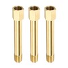 M METERXITY 3 Pack Extension Connection Pipe Fitting - Brass