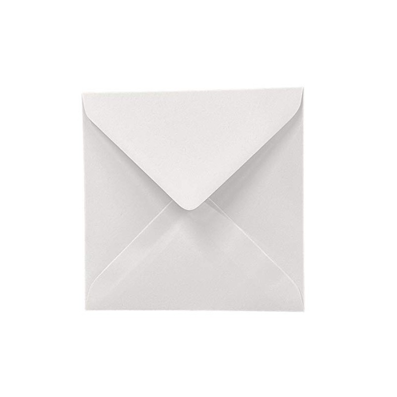 50 WHITE 100gms SQUARE GUMMED ENVELOPES 155mm x 155mm (6''