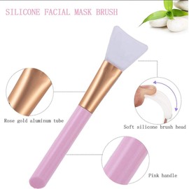 Akstore - 3 brochas de silicona para máscara facial, herramienta de belleza de silicona suave, cepillo aplicador de máscara facial sin cabello, loción corporal y herramientas aplicadoras de mantequilla corporal (blanco)