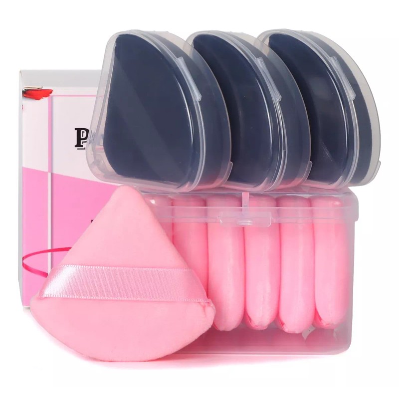 ocim Set 10 Esponja Maquillaje Facial Triangular Puff Ocim