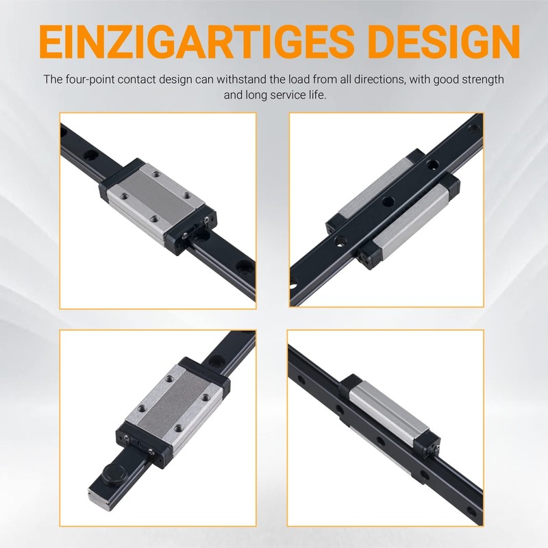 CNCYEAH Linear Rail Guide, MGN9H 300 mm Rail Miniature Linear