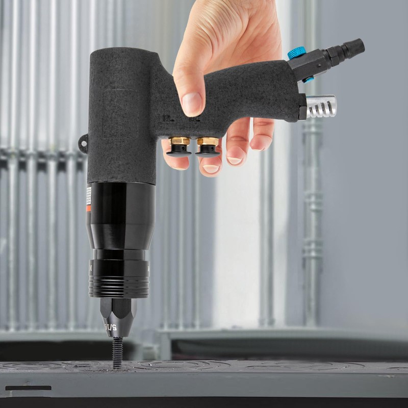 Pneumatic Rivet Nut Gun 10-24", 1/4", 5/16", 3/8" Gun Heads
