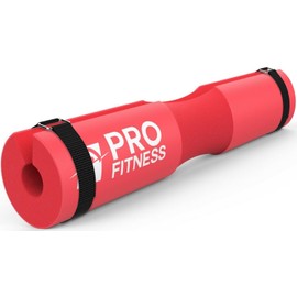 Squad Pad for Barbell Cushion -Squat Bar Pad Shoulder Support | Bar Cushion Weightlifting Hip Thrusts (Red)