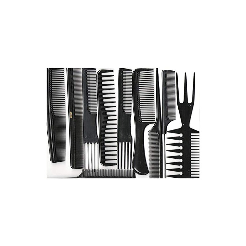 Annie Professional Comb Set 10Ct Black