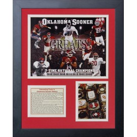 Legends Never Die Oklahoma Sooners Greats Framed Photo Collage, 11 by 14-Inch
