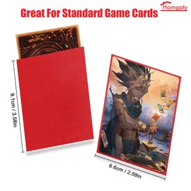 Homgaty Homgaty Karten Hüllen, 300 Stück Kartenhüllen Sammelkarten Sleeves, Leere Karten Folien für Tauschkarten, Card Sleeves für Skylanders,MTG, Pokemon, Yugioh, Farbe Mixen C