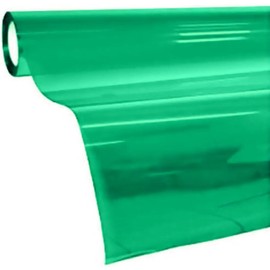 VViViD Transparent Colorful Vinyl Window Tinting Sheets (1.49ft x 5ft, Green)