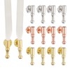CHGCRAFT 12pcs Bolo Tie Tips Replacement End Caps Bolo Tie