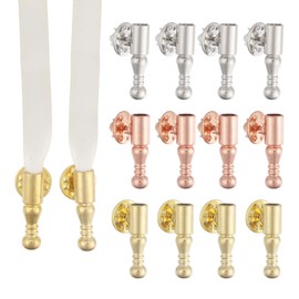 CHGCRAFT 12pcs Bolo Tie Tips Replacement End Caps Bolo Tie Parts Accessories for DIY Bolo Ties Making Accessories