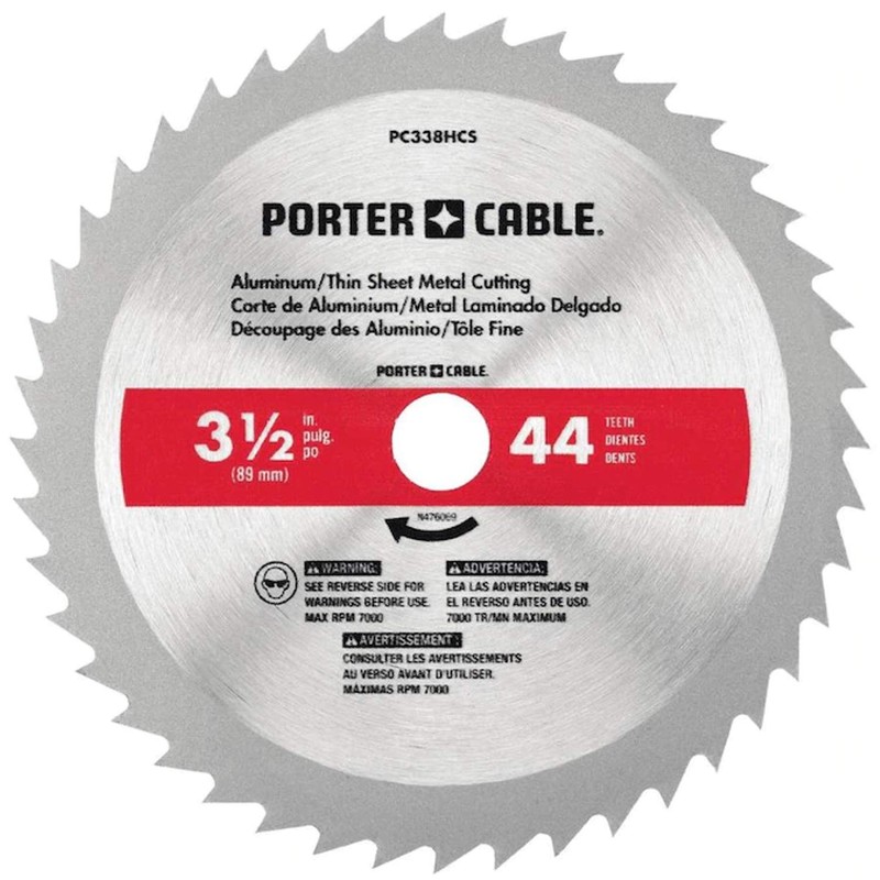 Porter Cable PC338MULTI 3 pack Circular Saw Blades 3-1/2"