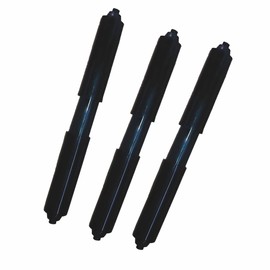 Extra-Long Toilet Paper Holder for Big Rolls | 3 pcs in 1 Bag (Black)