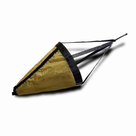 Savvycraft Sea Anchor Drogue| Heavy Duty Drift Control Drift Sock for Fishing Boat, Kayak, Canoe, Jet Ski, Inflatable Boat, Sailboat, Pontoon | Tough PVC Rip-Stop Parachute Anchor, Brown Size 24"