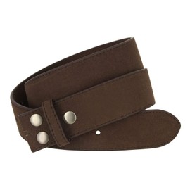 Casual Suede Leather Belt Strap for Men 1 1/2" Wide (Brown, 44)