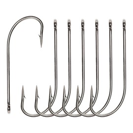 Goture Fishing Hooks, High Corrosion Resistant, Rigging Fishing Hooks, Catfish, Trout, Tuna, Walleye, Striped Bass, Set of 50, #3/0