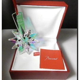 Baccarat  2013 Annual Ornament Christmas Star Iridescent xmas tree New in Box
