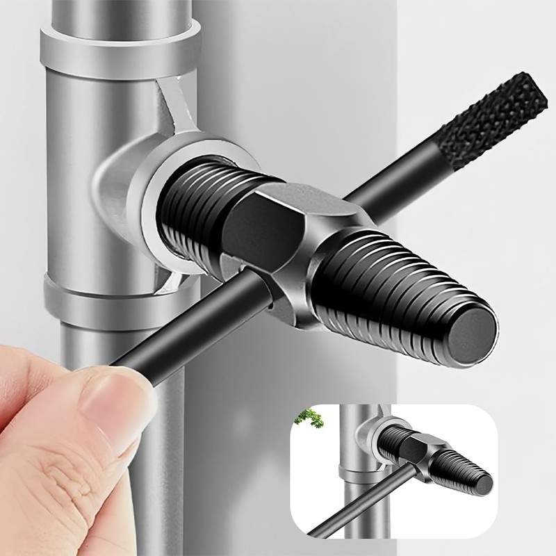 COYUN 2 x Double Head Screw Extractor with Stick, Pipe