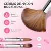 MelodySusie Juego de 3 Pinceles para Uñas Acrílicas (Tallas 8,