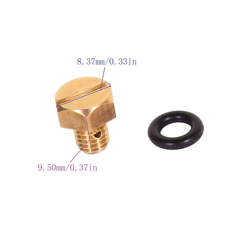 Outboard 66T-14991-00 Carburetor Float Bowl Drain Screw for Yamaha 4-9.9HP