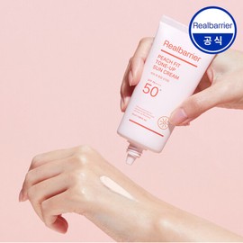 Real Barrier (현대Hmall)리얼베리어 피치 핏 톤업 선크림 SPF 50+ PA++++ 50ml (현대Hmall) Real Barrier Peach Fit Tone-Up Sunscreen SPF 50+ PA++++ 50ml