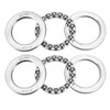 sourcing map 2 Pcs 51107 Thrust Ball Bearing 35mm x