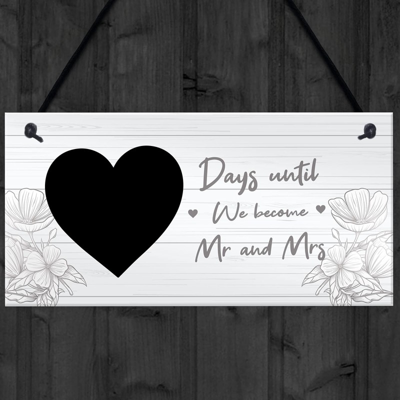 RED OCEAN Days Until We Become Mr And Mrs Hanging