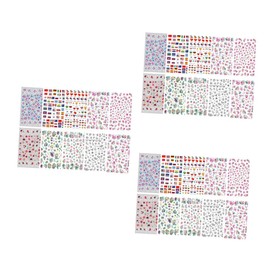 Minkissy 3sets DIY Manicure Decals Set Nail Stickers Nail Art Strips Toenail Stickers for Women Men 10pcs*3