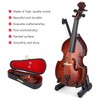 Mini Bass Ornaments Wooden Small Musical Instrument Model Home Decoration