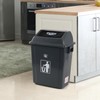 Waikhomes 4-Pack Swing Top Trash Can, 8 Gallon Garbage Bin,