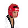 KWON® Taekwondo 40061 PU CE Red WTF Head Guard -