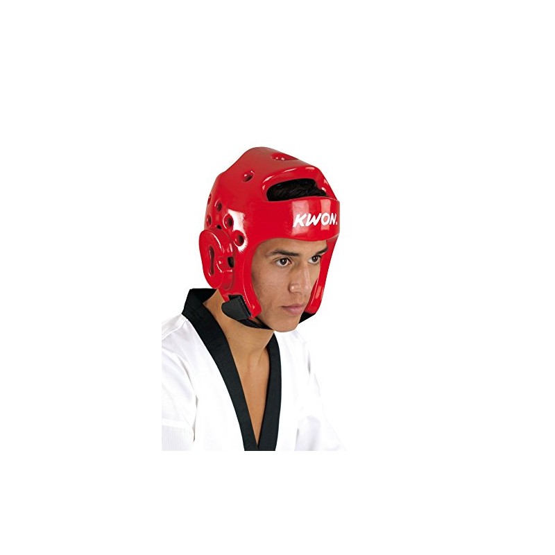KWON® Taekwondo 40061 PU CE Red WTF Head Guard -