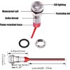 Gebildet 10pcs 6mm 1/4" AC/DC 12-24V LED Indicator Light Waterproof