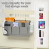 Edudif Dual-purpose Bedside Caddy Bedside Organizer, Bed Caddy with 6