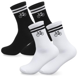 HUKUMA Road Bike Socks, 35-46 Bicycle Socks Men, Bicycle Gift for Men and Women, Road Bike Accessories, Bicycle Rider Tennis Socks Accessories, Funny Gift for Birthday Men and Women, 09