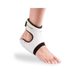 DonJoy Performance POD Ankle Brace, Best Support for Stability, Ankle Sprain, Roll, Strains for Football, Soccer, Basketball, Lacrosse, Volleyball - Large - Right - White